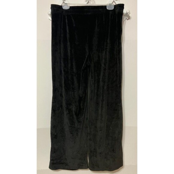 NBA Chicago Bulls Women's Black Velour Lounge Pants Sweats XXL Straight Leg - Picture 2 of 7